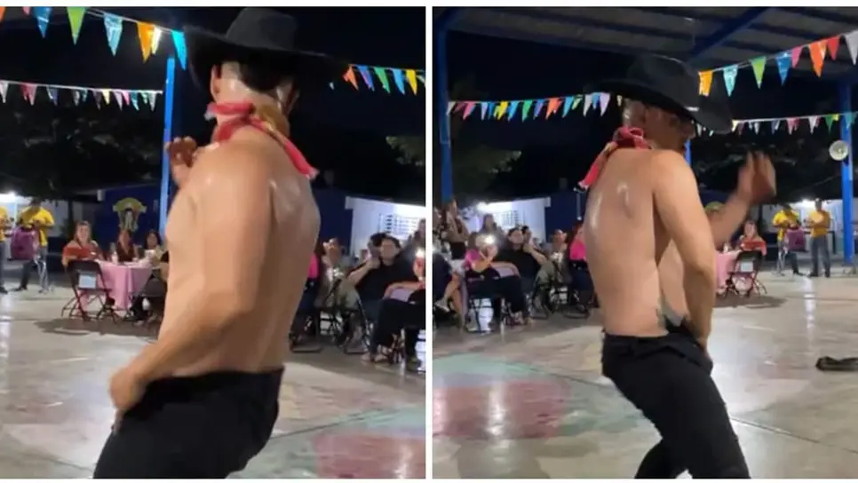 FOTO: El bailarín exótico en primaria de Mazatlán.