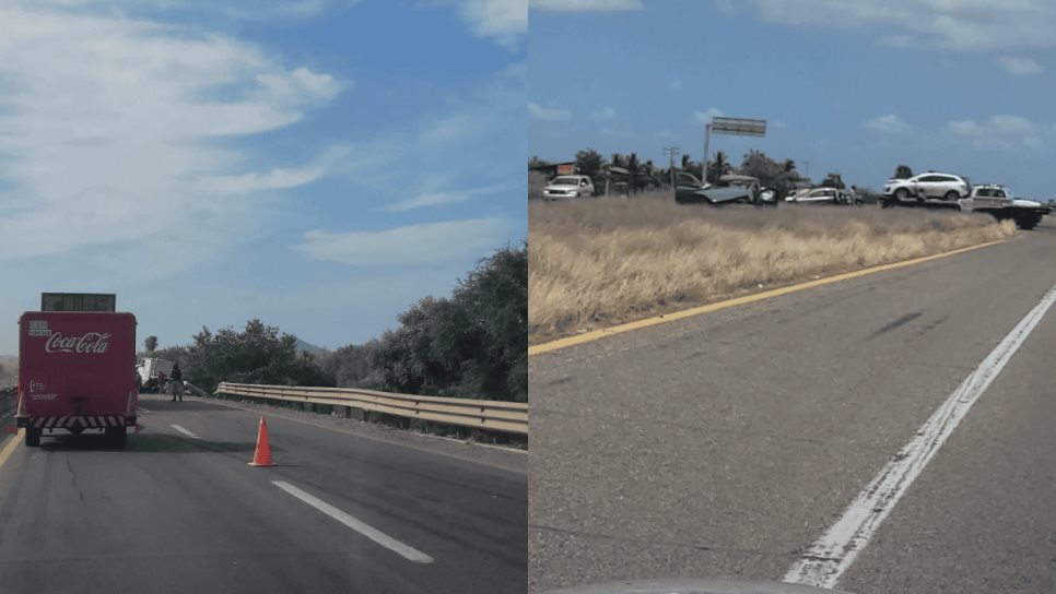 Ponchallantas causan daños a dos vehículos en la carretera México 15 en Guasave Ponchallantas causan daños a dos vehículos en la carretera México 15 en Guasave