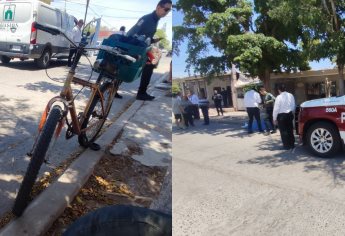 Adulto mayor fallece mientras circulaba en bicicleta por calles de Los Mochis