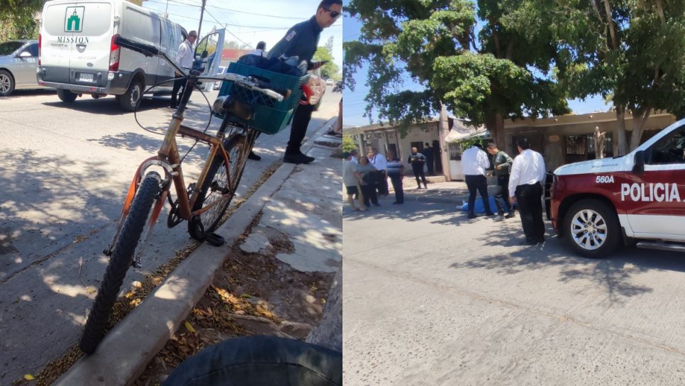 Adulto mayor fallece mientras circulaba en bicicleta por calles de Los Mochis Adulto mayor fallece mientras circulaba en bicicleta por calles de Los Mochis