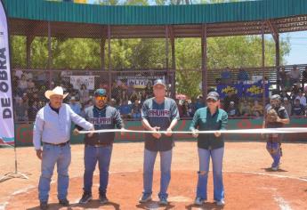 Inauguran Estadio Gildardo Leyva Ortega en Ejido Lázaro Cárdenas.