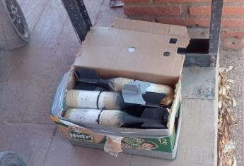 Militares aseguran 13 artefactos explosivos en la colonia Colinas de Tamazula, Culiacán