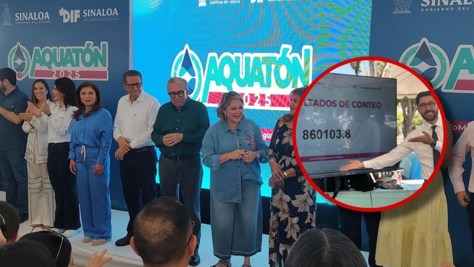 Aquatón 2025 supera la meta de los 830 mil litros de agua