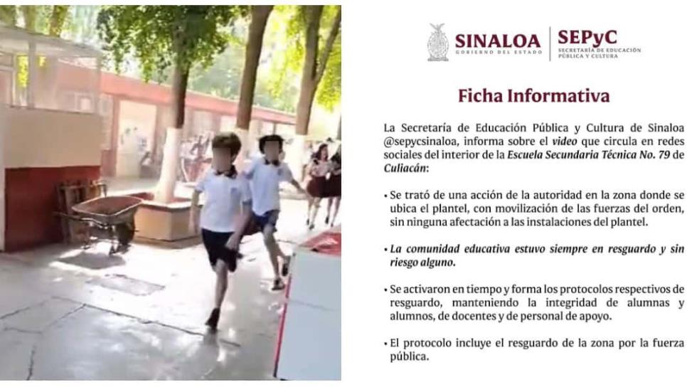 Balacera provoca movilización de alumnos en la ETI 79; se atendió con seguridad y no hubo riesgo: SEPyC Balacera provoca movilización de alumnos en la ETI 79; se atendió con seguridad y no hubo riesgo: SEPyC