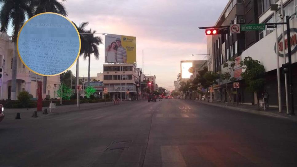 Culiacán amanece con mantas colgadas con denuncias en contra de mandos militares Culiacán amanece con mantas colgadas con denuncias en contra de mandos militares