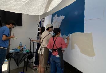 Tequitos pintan mural en Mazatlán por la paz e impulsan limpieza de manglares en jornada nacional