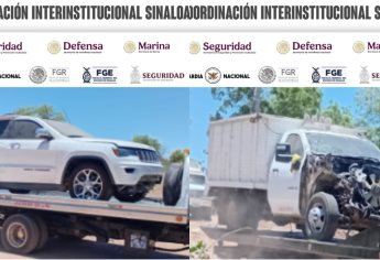 Aseguran 4 vehículos con blindaje artesanal incluido en la sindicatura de Costa Rica, Culiacán