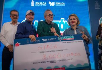 Recaudan en Sinaloa más de 1 millón 150 mil litros de agua en el Aquatón 2025