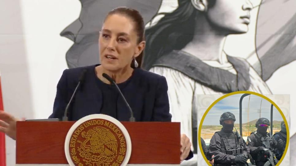 Claudia Sheinbaum niega despliegue de agentes de Estados Unidos en Sinaloa