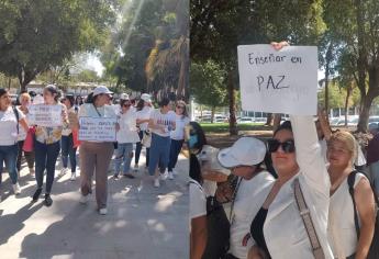 Maestras de Villa Juárez, Navolato, exigen clases virtuales por temor a la violencia