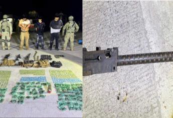 Detienen a 4 civiles armados tras agresión a militares en Villa Juárez, Navolato