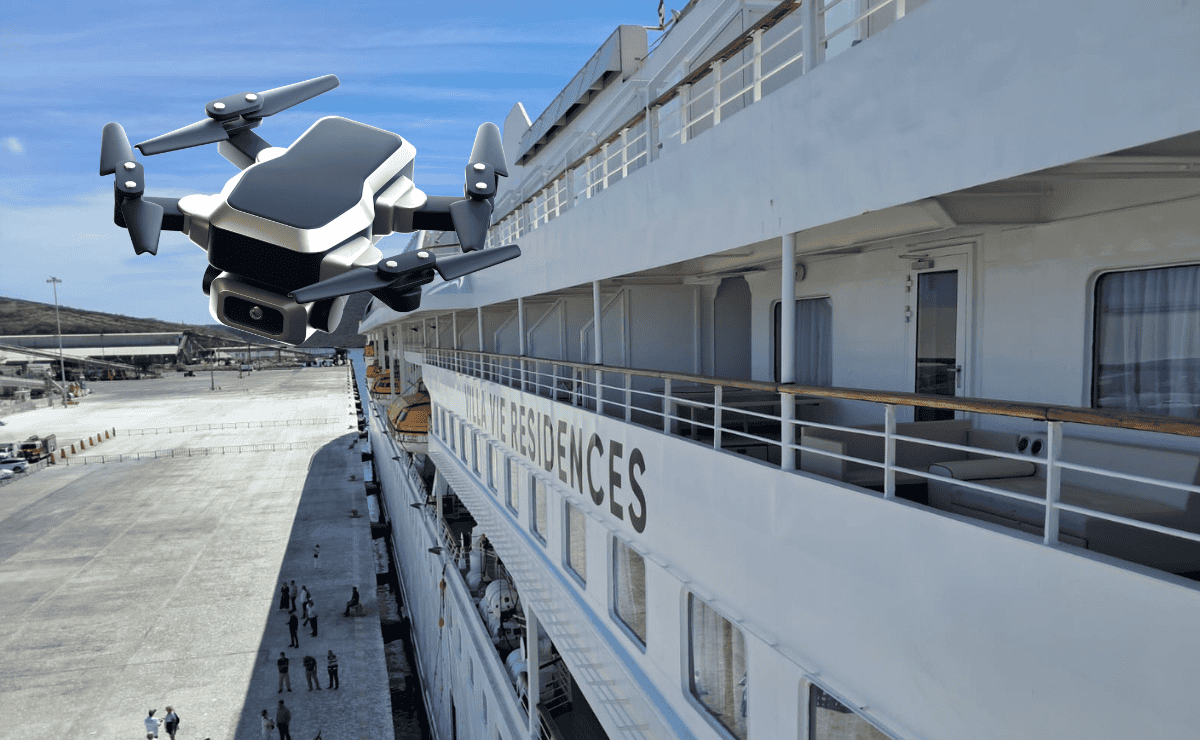 FOTO: Ave se roba dron en Topolobampo.