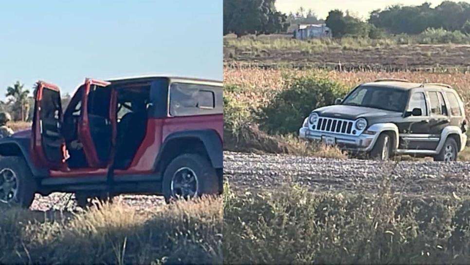 Así quedaron abandonados los vehículos en Otameto, Navolato tras enfrentamiento con militares Así quedaron abandonados los vehículos en Otameto, Navolato tras enfrentamiento con militares