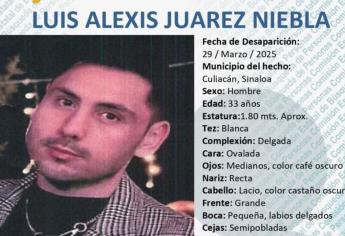 Localizan con vida al profe Luis Alexis, desaparecido en Culiacán desde hace 50 días