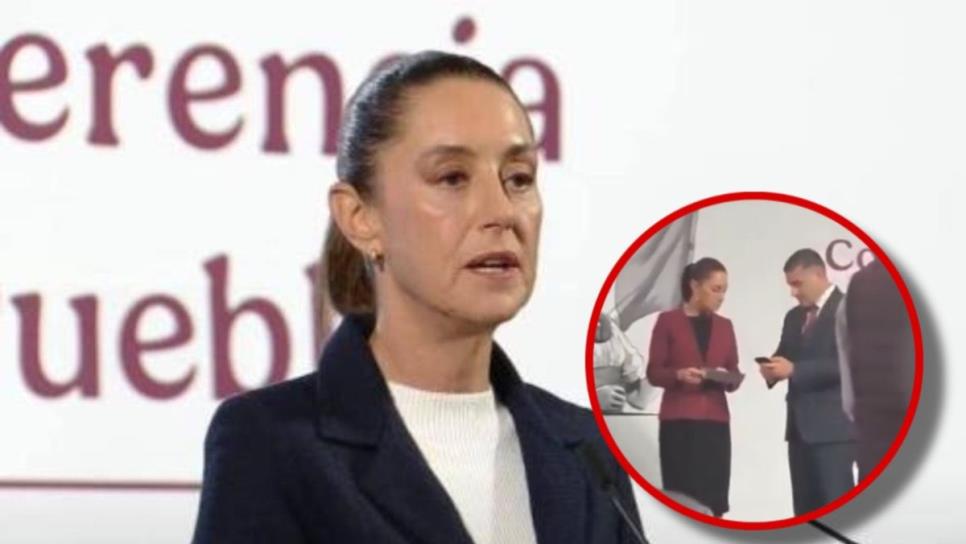 Momento exacto donde le avisan Sheinbaum sobre el asesinato de la secretaria de Clara Brugada | VIDEO Momento exacto donde le avisan Sheinbaum sobre el asesinato de la secretaria de Clara Brugada | VIDEO