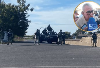 Gobernador Rocha Moya señala que la situación en Navolato ya está controlada tras balaceras