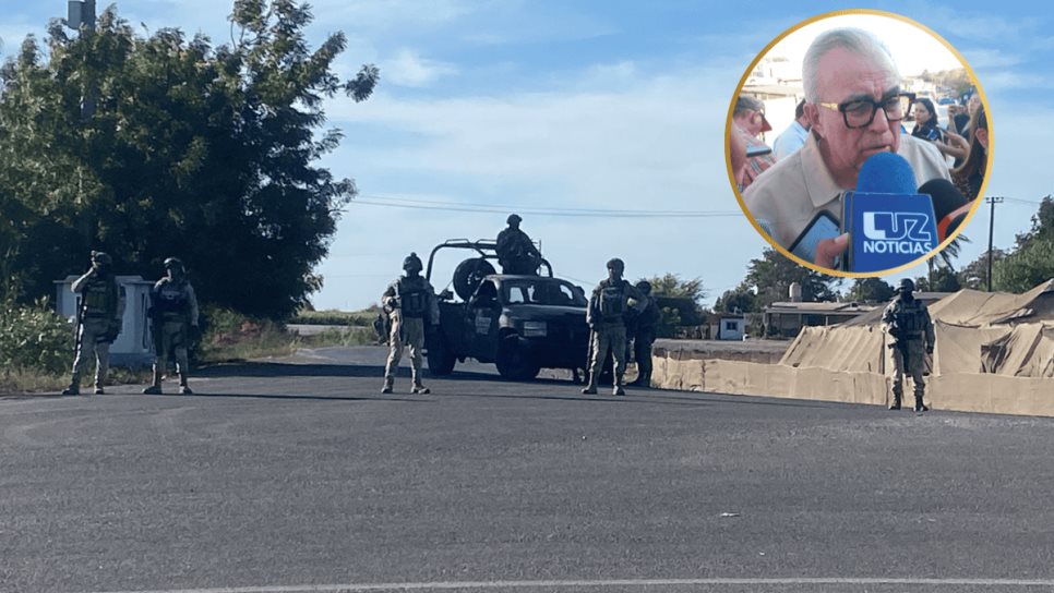 Gobernador Rocha Moya señala que la situación en Navolato ya está controlada tras balaceras Gobernador Rocha Moya señala que la situación en Navolato ya está controlada tras balaceras