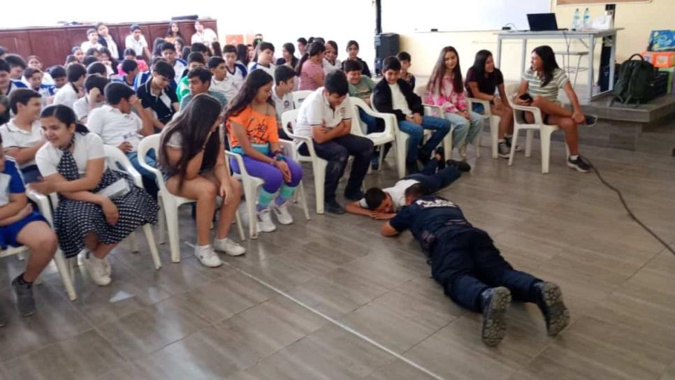 Escuelas en Ahome entrenan a alumnos para enfrentar ataques armados y situaciones extremas Escuelas en Ahome entrenan a alumnos para enfrentar ataques armados y situaciones extremas
