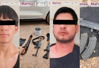 Detienen a El Cebollas y a dos menores de edad con cuernos de chivo, en Culiacán