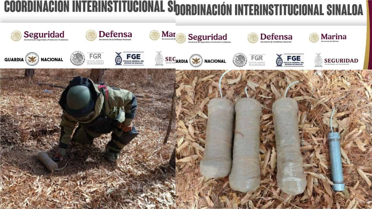 Ante esto, se dio vista al Ministerio Público Federal para que realice las investigaciones que marca la ley y posteriormente se desactivaron los artefactos explosivos por parte de personal especialista