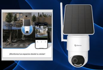 Steren lanza cámara de seguridad robotizada con panel solar y conexión 4G ideal para exteriores