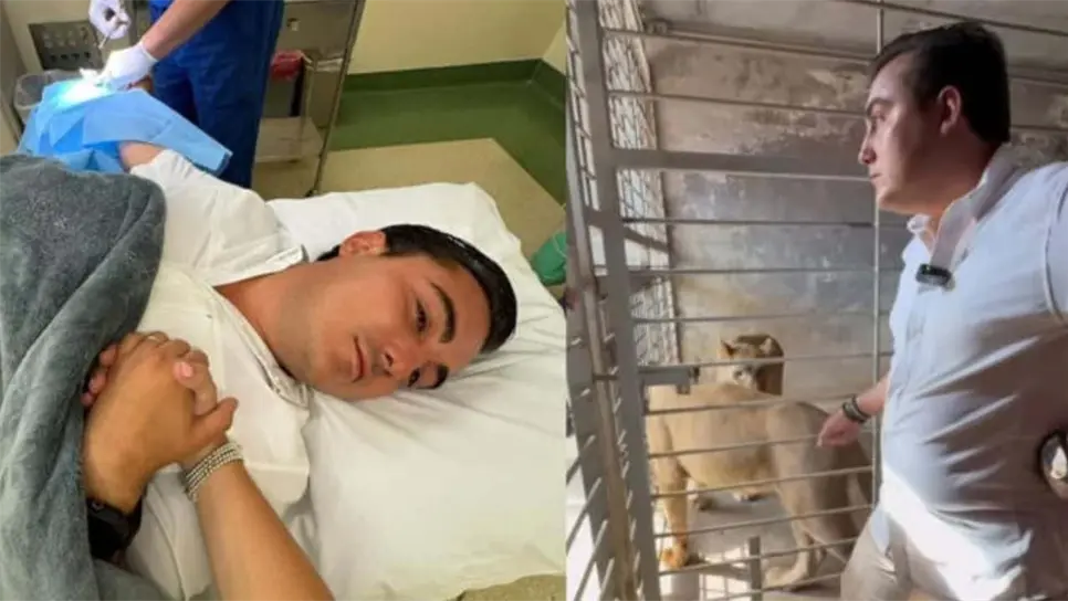 Guerra Cavazos fue llevado al hospital para ser hospitalizado y recibir 12 puntadas en su dedo, que por fortuna no fue de gravedad