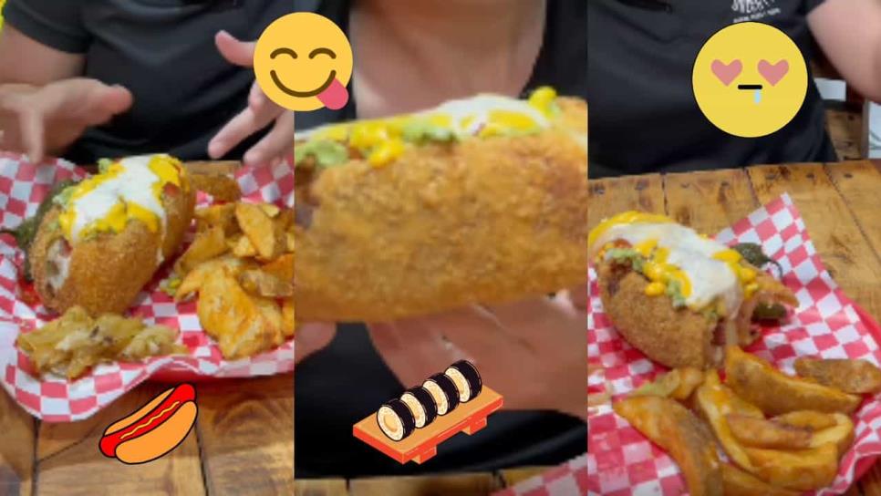 De los creadores del sushi en vaso, aparece el sushidogo en Los Mochis | VIDEO De los creadores del sushi en vaso, aparece el sushidogo en Los Mochis | VIDEO