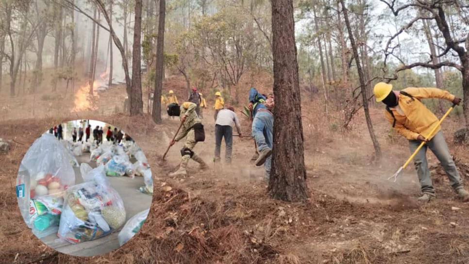 Familias reciben apoyo humanitario tras fuerte incendio en la sierra de Concordia Familias reciben apoyo humanitario tras fuerte incendio en la sierra de Concordia