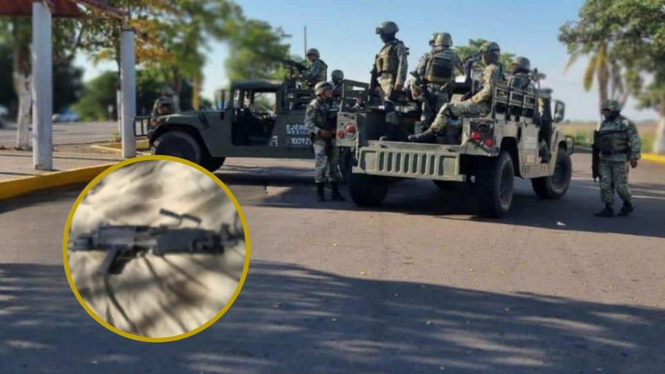 Militares decomisan fuerte armamento en poblado de San Ignacio Militares decomisan fuerte armamento en poblado de San Ignacio