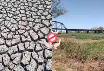 Así luce el Río Culiacán tras la intensa sequía que azota a Sinaloa | FOTOS