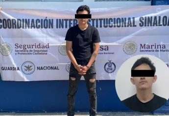 Detienen a sujeto tras asaltar un comercio en el fraccionamiento Infonavit Humaya en Culiacán