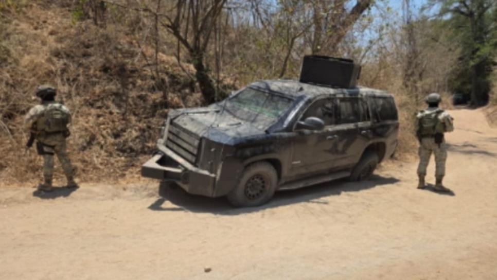 Aseguran camioneta blindada y más de 10 mil cartuchos en San Ignacio Aseguran camioneta blindada y más de 10 mil cartuchos en San Ignacio