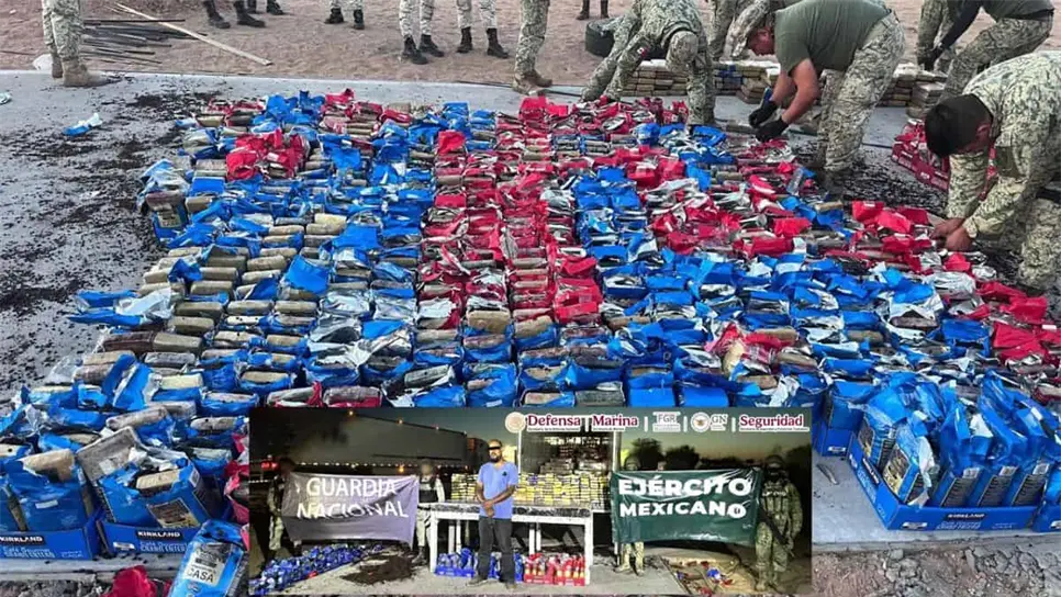 La droga asegurada iba oculta en bolsas de café. FOTO: Cortesía