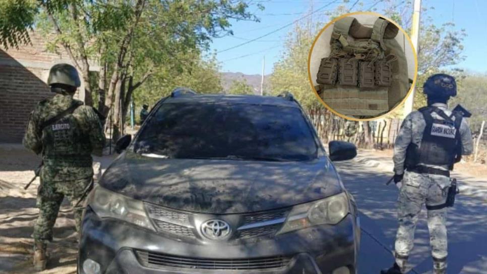 ¡Andan con todo! Aseguran otra camioneta con equipo táctico y municiones en Choix ¡Andan con todo! Aseguran otra camioneta con equipo táctico y municiones en Choix