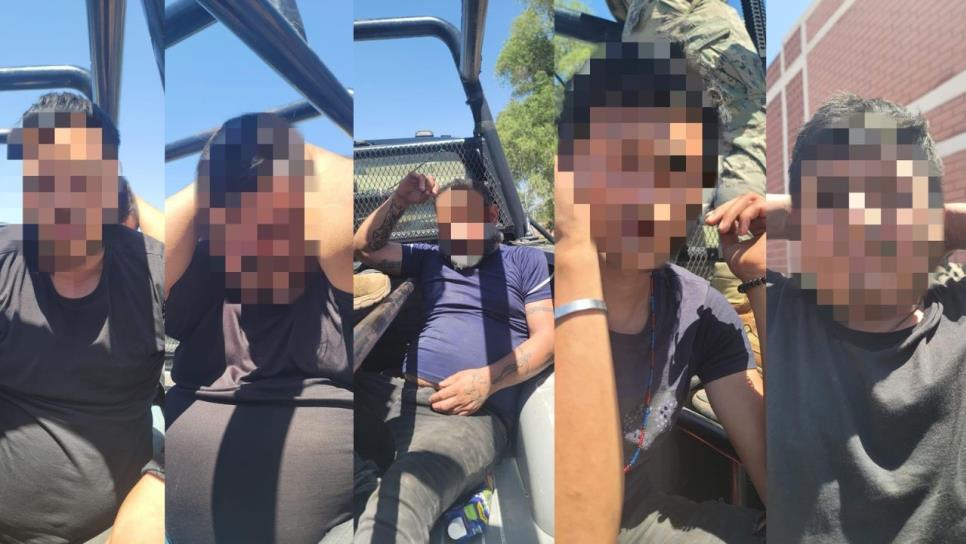 Detienen a cinco sujetos y les aseguran vehículos, armas, municiones y droga en Culiacán Detienen a cinco sujetos y les aseguran vehículos, armas, municiones y droga en Culiacán