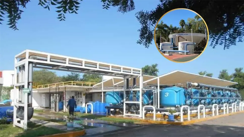 El alcalde de El Fuerte proyecta la instalación de paneles solares en las 5 plantas potabilizadoras del municipio. FOTO: Luz Noticias.