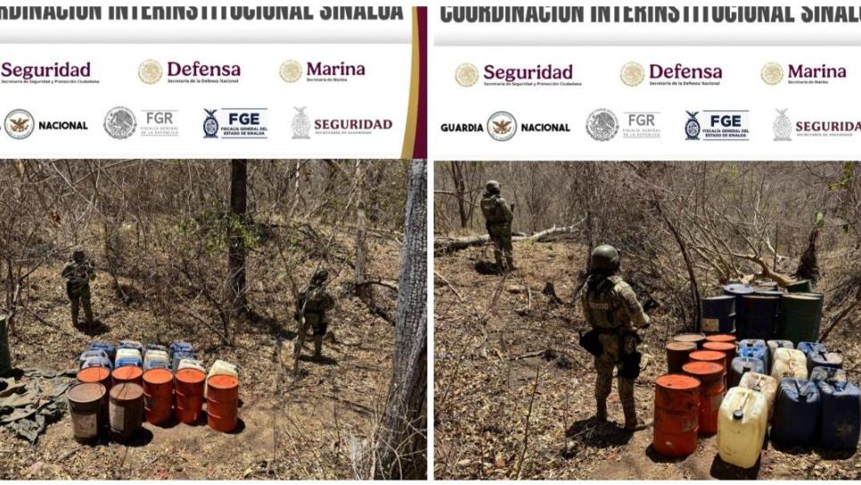 Aseguran áreas de concentración de químicos para la fabricación de droga sintética en Culiacán Aseguran áreas de concentración de químicos para la fabricación de droga sintética en Culiacán