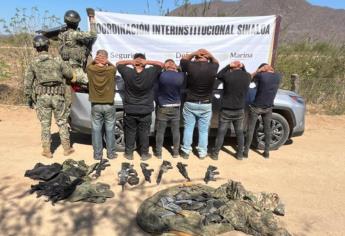 Rescatan a 2 personas privadas de la libertad; hay 6 detenidos, armamento y vehículos asegurados