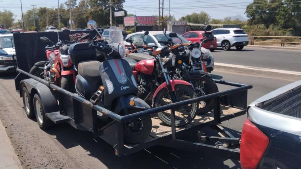 Retiran de la vía pública vehículos sin placas de circulación en distintos sectores de Culiacán