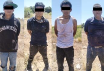 Militares detienen a 4 sicarios fuertemente armados en Villa Juárez, Navolato