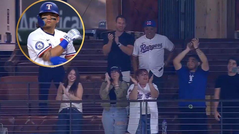 Alejandro Osuna pega su primer hit con los Rangers en Grandes Ligas; así festejó su familia | VIDEO Alejandro Osuna pega su primer hit con los Rangers en Grandes Ligas; así festejó su familia | VIDEO