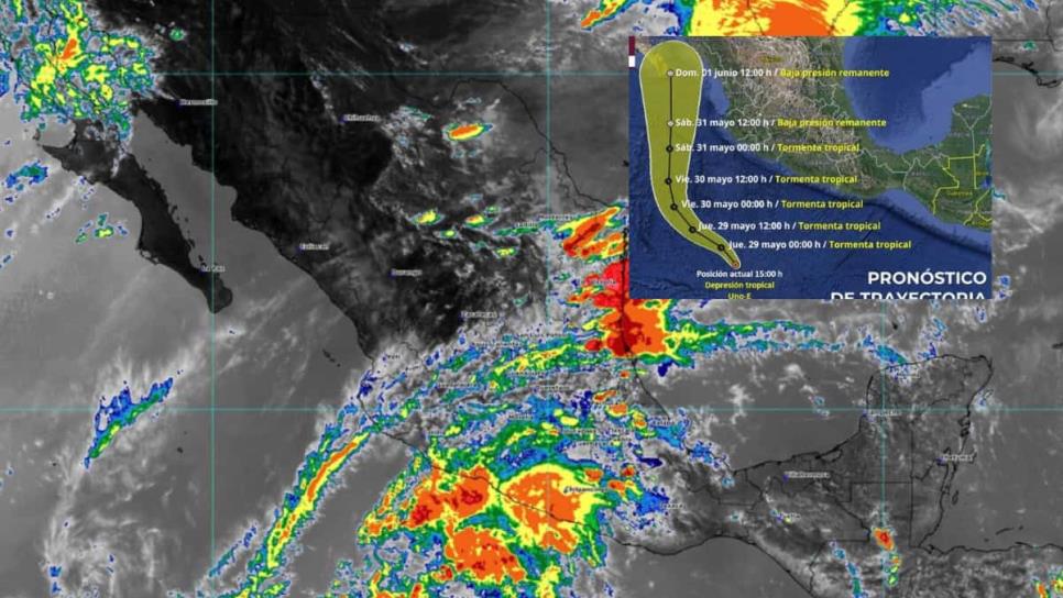Se forma la depresión Uno - E en el Pacífico, podría convertirse en Alvin Se forma la depresión Uno - E en el Pacífico, podría convertirse en Alvin