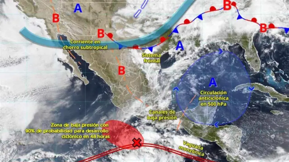 Este fenómeno se desarrolla en una de las regiones más propensas a la formación de ciclones durante la temporada de huracanes, por lo que se recomienda a la población mantenerse informada a través de los canales oficiales y atender cualquier indicación de Protección Civil