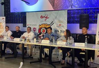 Enji Sushi festeja 10 años con el Mega Sushi Fest, un sushi de 60 metros en Culiacán