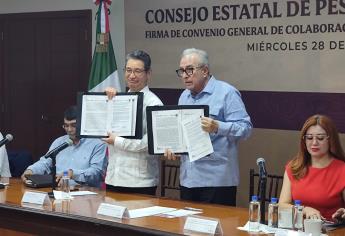 Rocha Moya firma convenio con Conapesca para beneficio de los pescadores sinaloenses