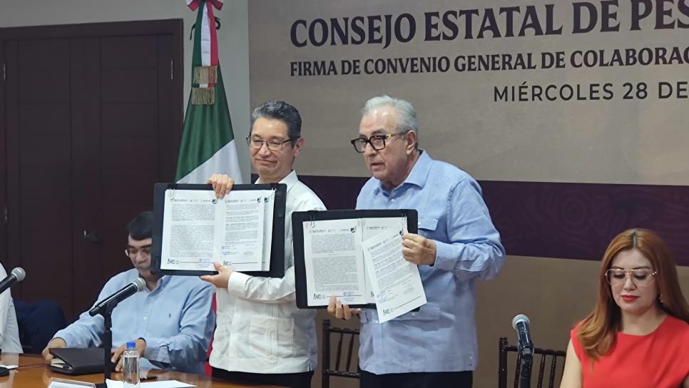 Rocha Moya firma convenio con Conapesca para beneficio de los pescadores sinaloenses Rocha Moya firma convenio con Conapesca para beneficio de los pescadores sinaloenses