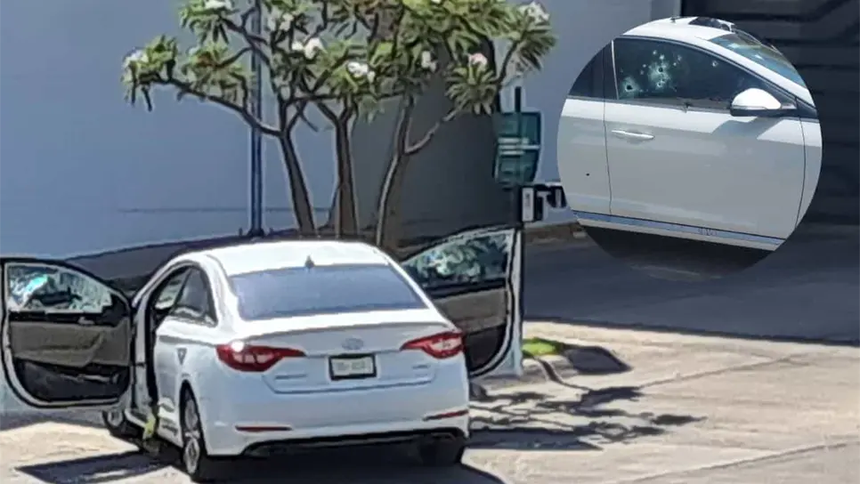 FOTO: Dos hombres son atacados a balazos  frente al parque Culiacán 87