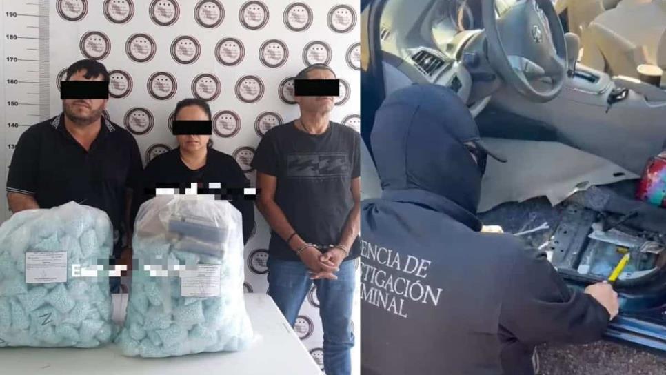 Familia viajaba con 350 mil pastillas de fentanilo y los capturan en El Carrizo Familia viajaba con 350 mil pastillas de fentanilo y los capturan en El Carrizo