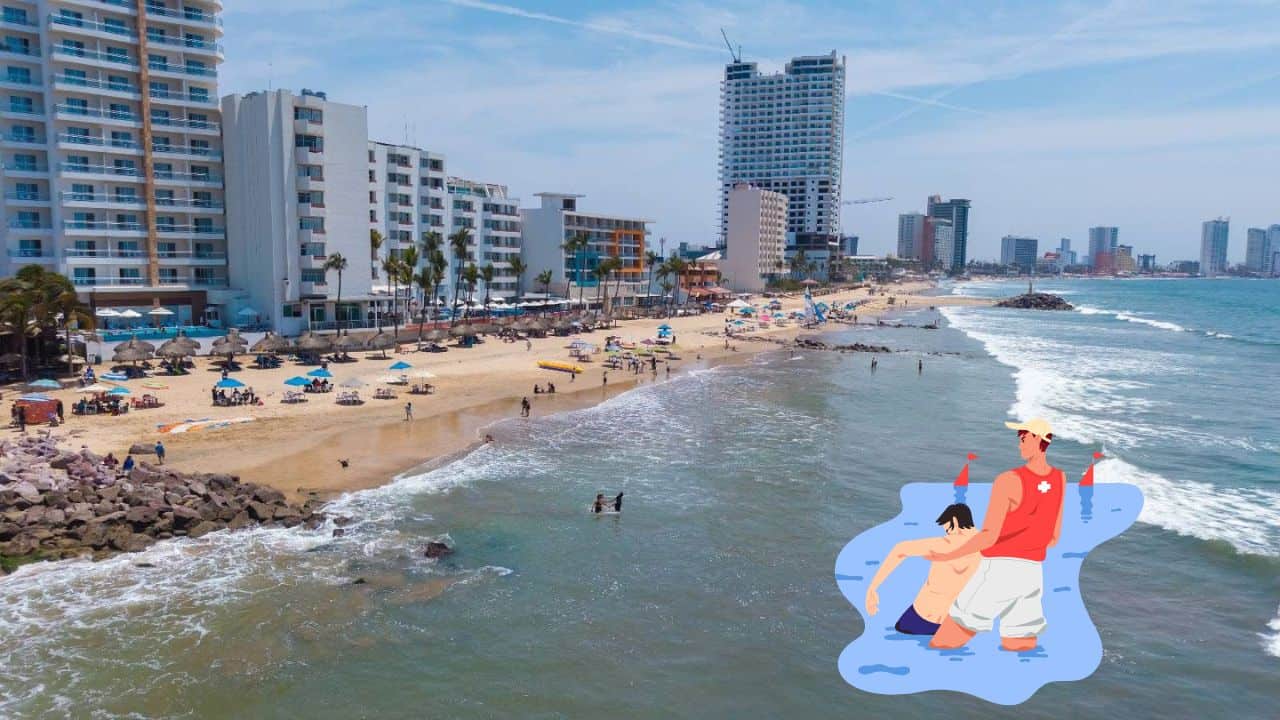 Debes saber que no todas las playas de Mazatlán son seguras para nadar. FOTO: Luz Noticias.