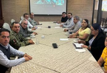 Rocha Moya encabeza Mesa de Seguridad para prepararse ante la tormenta Alvin